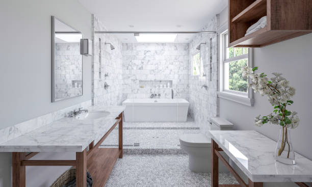 Bathroom natural Stone | Shoreline Flooring
