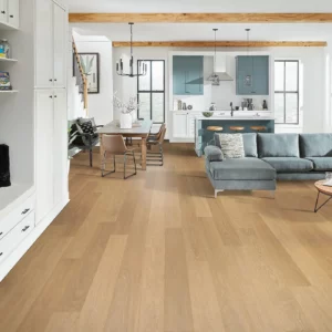 33611_02_room Mohawk Laminate in a light blonde wood color | Shoreline Flooring