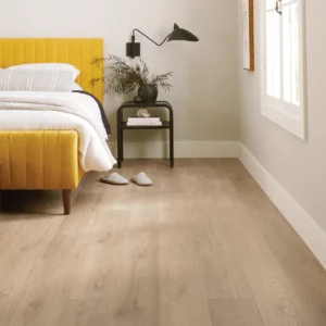 VV735_05023_ROOM COREtec Luxury Vinyl in a light blonde wood color in a laundry room | Shoreline Flooring