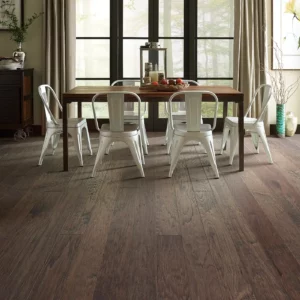 Hardwood in a dining room | Shoreline Flooring